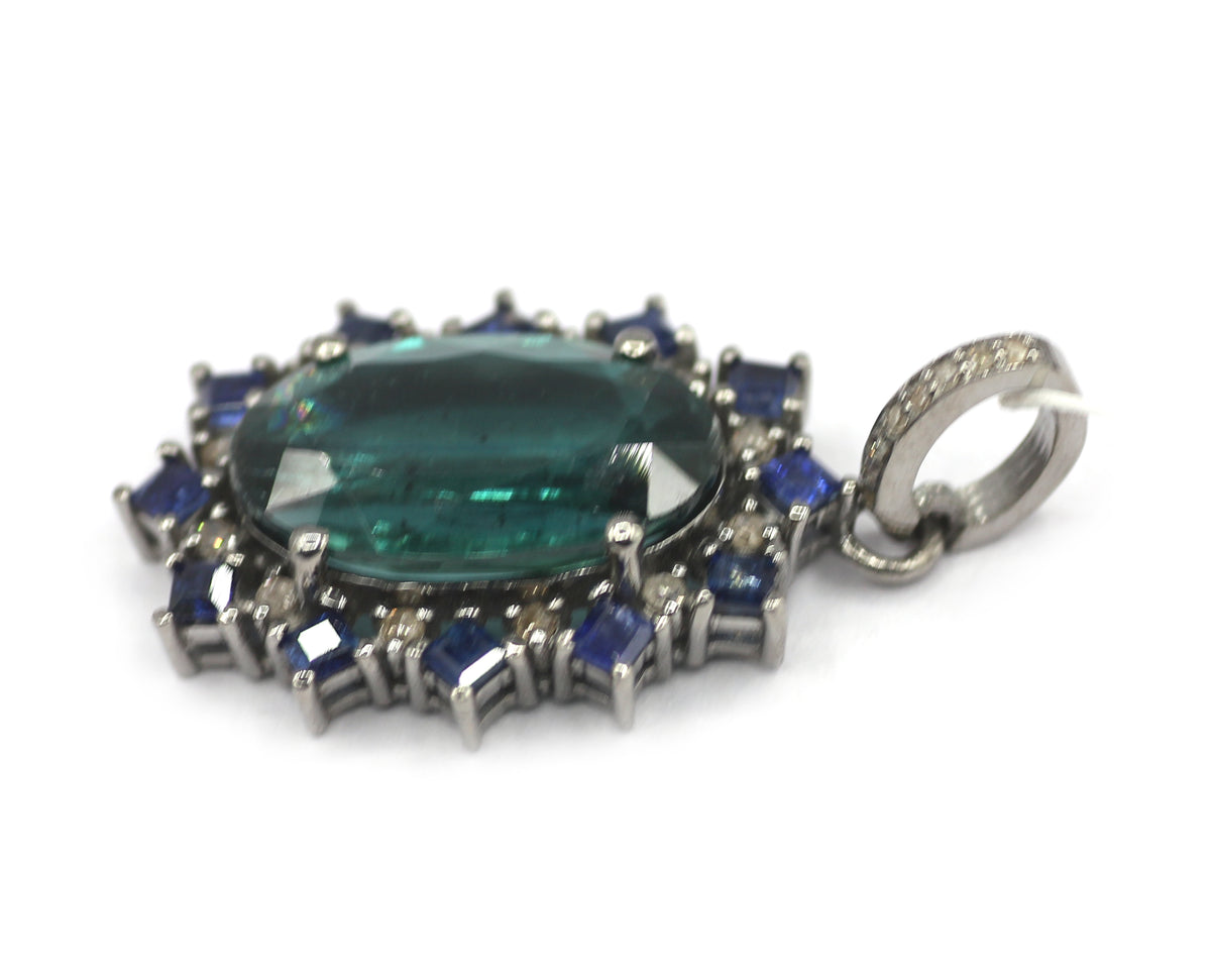 92.5 sterling silver Diamond pendant