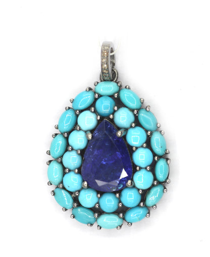 92.5 sterling silver Diamond pendant