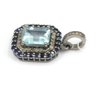 92.5 sterling silver Diamond pendant