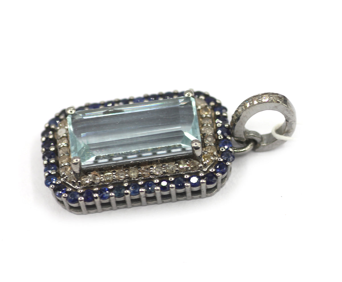 92.5 sterling silver Diamond pendant
