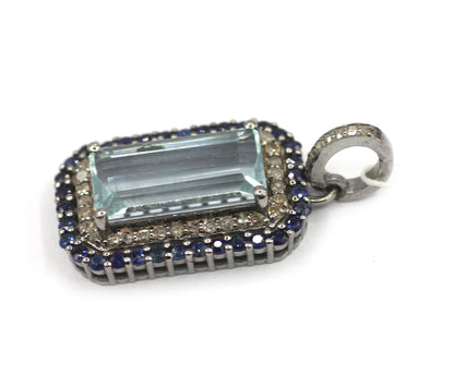 92.5 sterling silver Diamond pendant