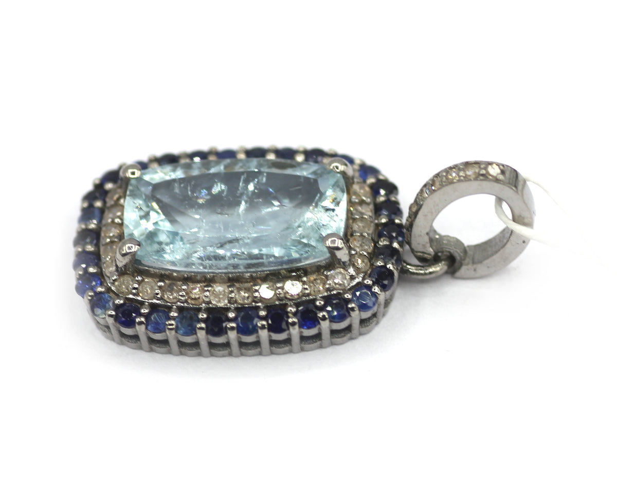 92.5 sterling silver Diamond pendant