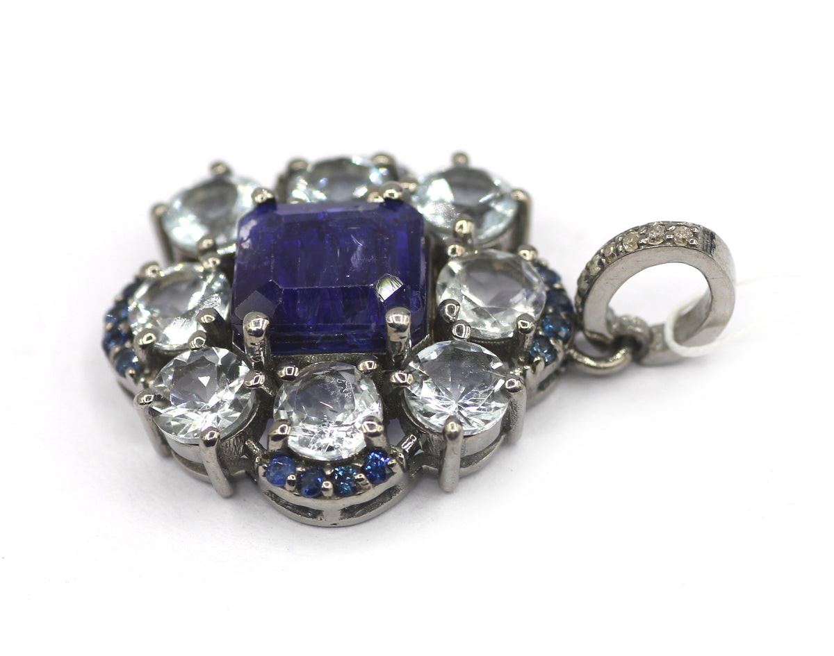 92.5 sterling silver Diamond pendant
