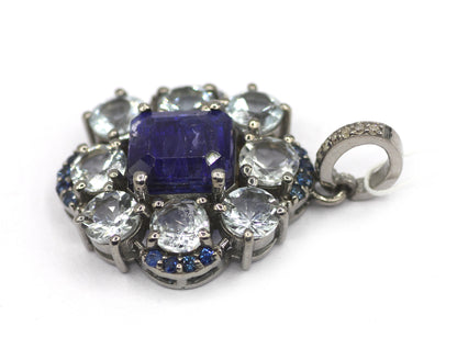 92.5 sterling silver Diamond pendant