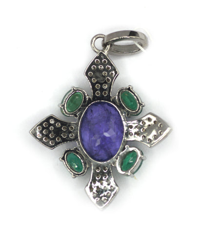 92.5 sterling silver Diamond pendant