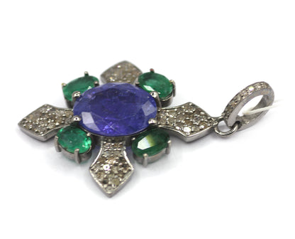 92.5 sterling silver Diamond pendant