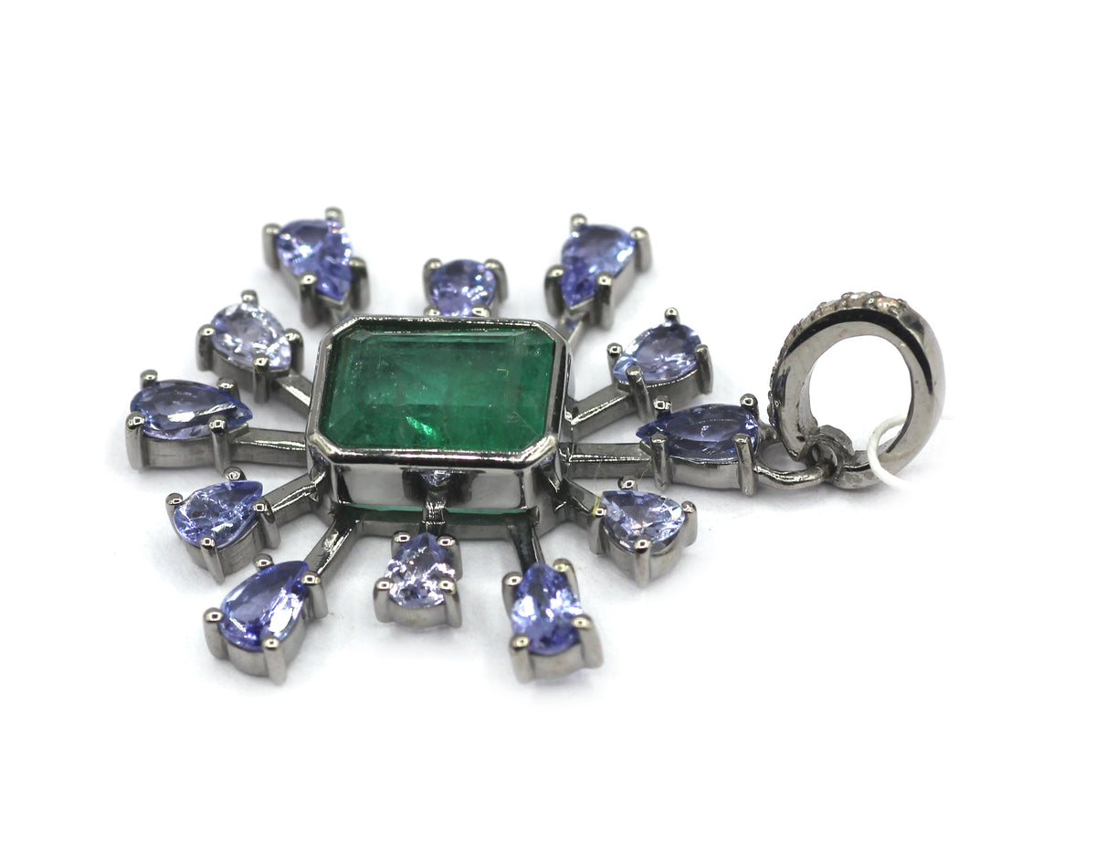 92.5 sterling silver Diamond pendant
