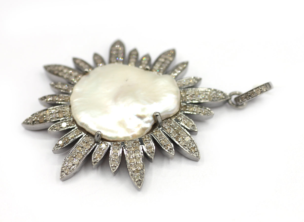 92.5 sterling silver Diamond pendant