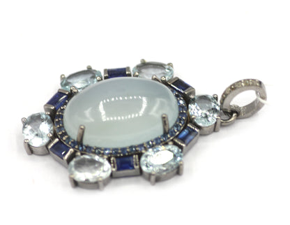 92.5 sterling silver Diamond pendant