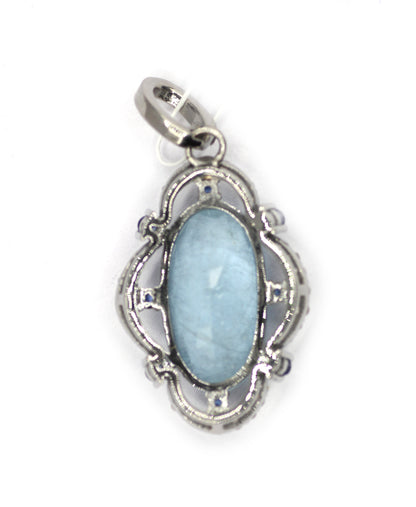 92.5 sterling silver Diamond pendant