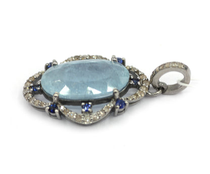92.5 sterling silver Diamond pendant