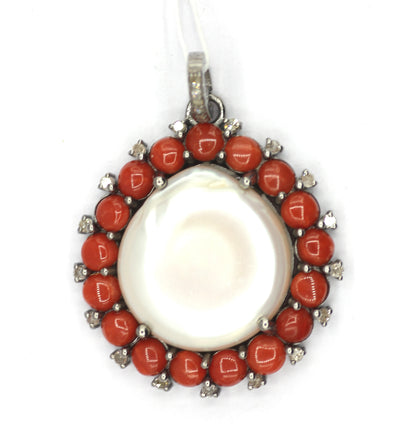 92.5 sterling silver Diamond pendant