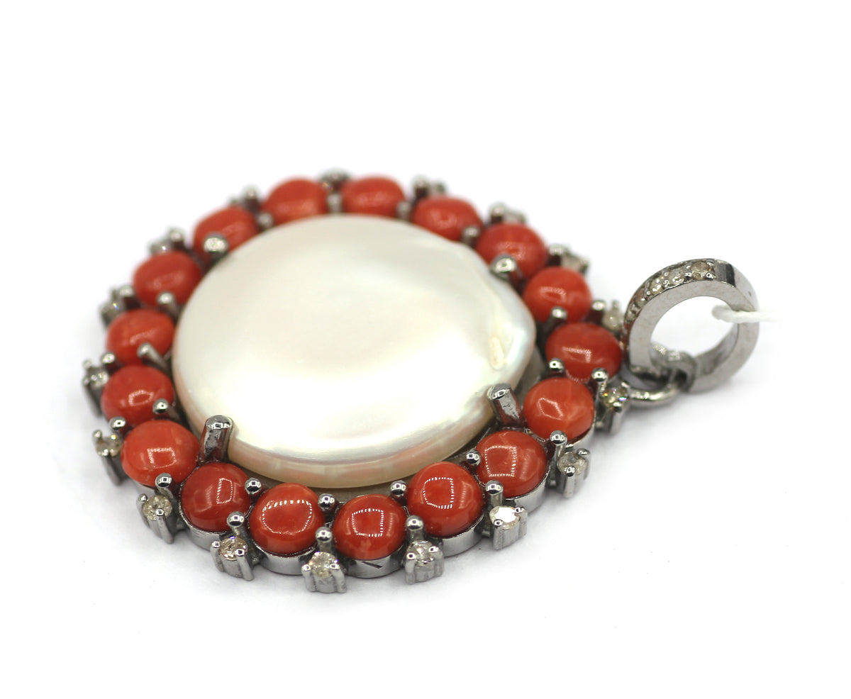 92.5 sterling silver Diamond pendant