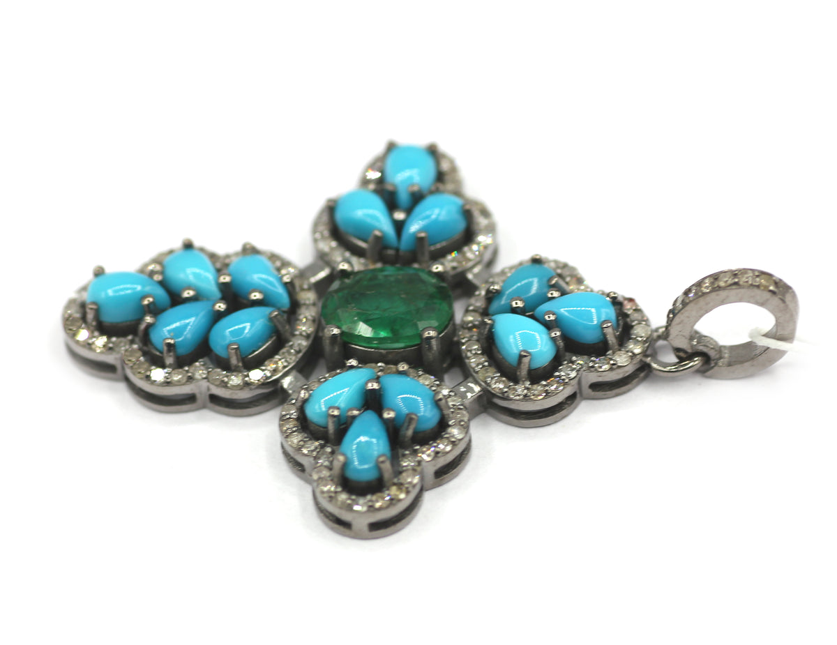 92.5 sterling silver Diamond pendant