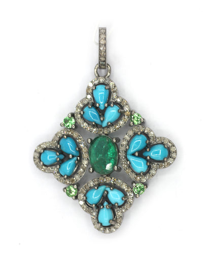 92.5 sterling silver Diamond pendant