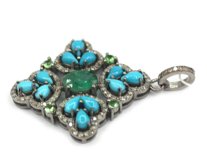 92.5 sterling silver Diamond pendant