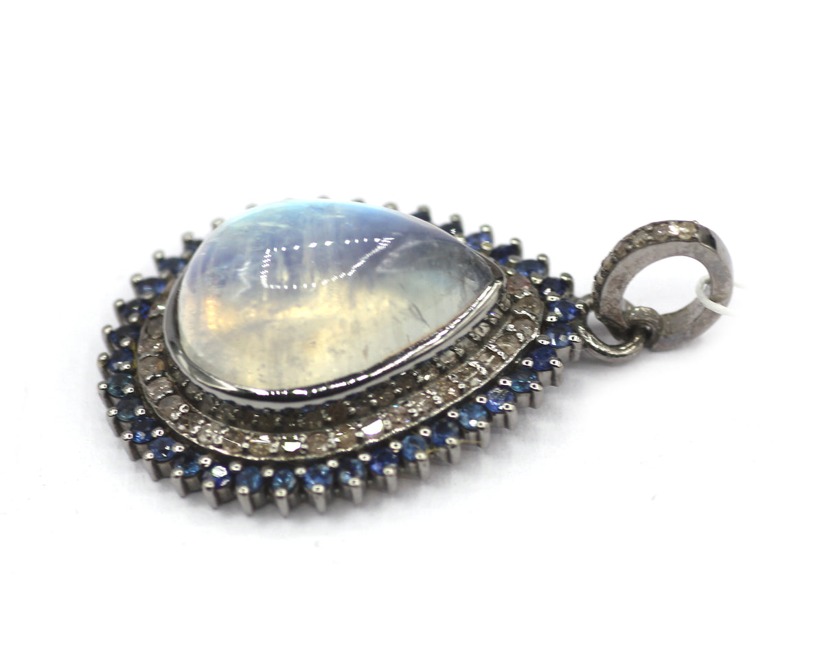 92.5 sterling silver Diamond pendant