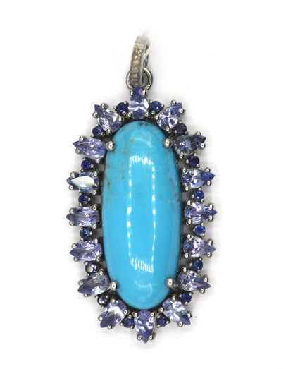 92.5 sterling silver Diamond pendant