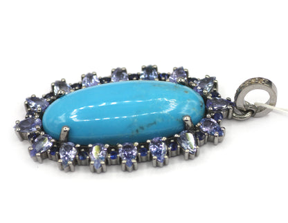 92.5 sterling silver Diamond pendant