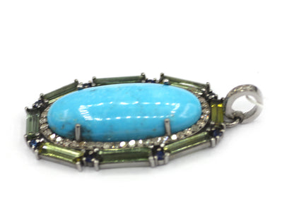 92.5 sterling silver Diamond pendant