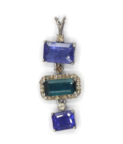 92.5 sterling silver Diamond pendant