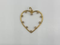 14K Gold Heart Pendants