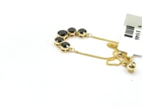 14k Solid Gold Black Diamond Bracelets