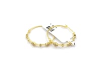 Hoop loop 14k Solid Gold Diamond Earring.14k Solid Gold Diamond Earring..