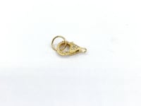 14k Solid Gold Diamond Clasps