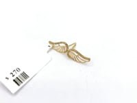 Wings 14k Solid Gold Diamond Stud Earring.14k Solid Gold Diamond Earring..