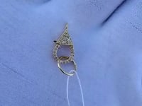 14k Solid Gold Diamond Clasps