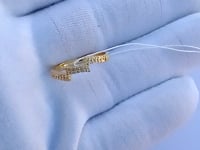 14k Solid Gold Diamond Rings.