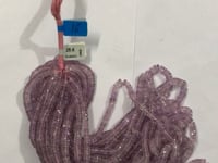 Amethyst, Pink Amethyst Beads Faceted Heshi, Faceted Donut, Faceted Tyre