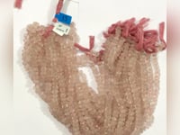 Quartz, Rose Quartz carved pumpkin beads