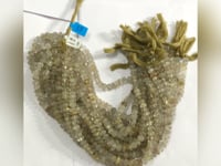 Quartz, Golden Rutilated Quartzs Carved Pumpkin Beads