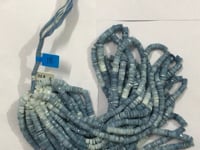 Opal Blue Beads Faceted Heshi, Faceted Donut, Faceted Tyre