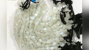 Moonstone, Rainbow Moonstone Faceted Nuggets Beads