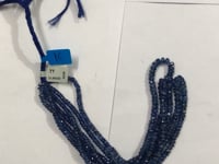 Kyanite Blue Faceted Roundel Beads