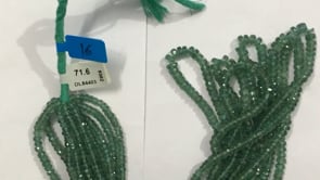 Kyanite, Green Kyanite Faceted Roundel Beads