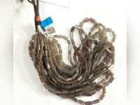 Moonstone Chocolate Faceted Tube Beads