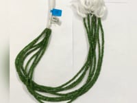 Chrome Diopside Faceted Beads