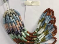 Opal, Multi Color Opal Smooth Heshi,Donuts, Tyre Beads