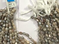 Moonstone, Mystic Moonstone Gemstone Beads Smooth Oval