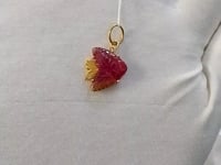 Fish 14k Solid Gold Diamond Pendants