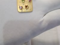 Tourmaline 14k Solid Gold Diamond Pendant