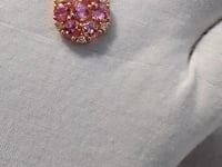 Tourmaline 14k Solid Gold Diamond Pendant