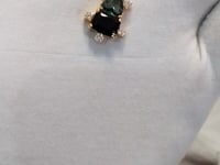 Tourmaline 14k Solid Gold Diamond Pendant
