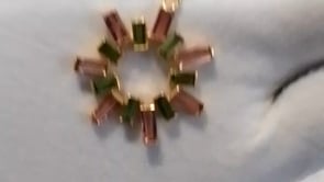Tourmaline 14k Solid Gold Pendant