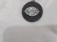 Evil Eye sterling silver Diamond pendant