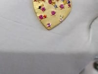 Heart Shape sterling silver Tourmaline pendant